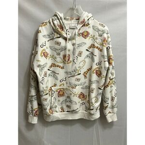 Harry Potter Gryffindor Hedwig All Over Print Hoodie White Large LH42311HO